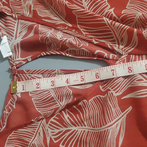 Sienna Sky Romper Red Orange Size Medium - Picture 10 of 12